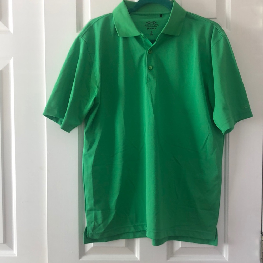 Green golf polo shirt